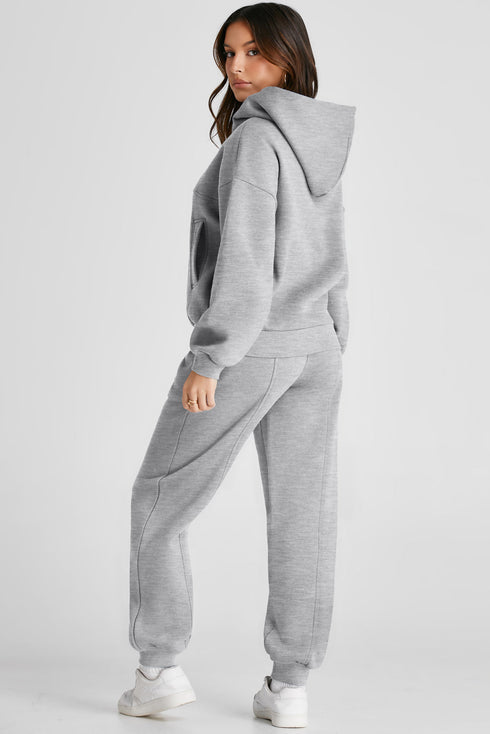 'Nyssa' Long Sleeve Hoodie and Pants Activewear Set - Celes Fashion